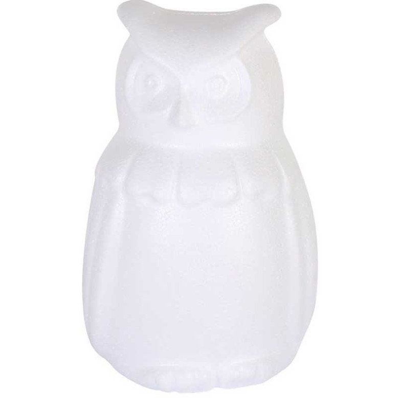 Hibou 15cm en polystyrène