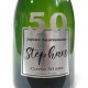 Exemple d'étiquettes de bouteille de Champagne pour anniversaire 50 ans