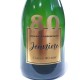 Exemple d'étiquettes de bouteille de Champagne pour anniversaire 80 ans