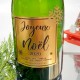 Bouteille de Champagne "Joyeux Noël" Or