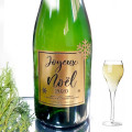 Bouteille de Champagne "Joyeux Noël" Or Bouteille de Champagne "Joyeux Noël" Or