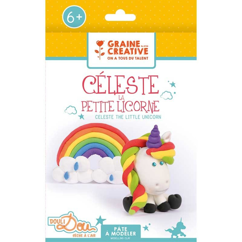 Kit pâte à modeler Celeste la petite licorne Kit pâte à modeler Celeste la petite licorne