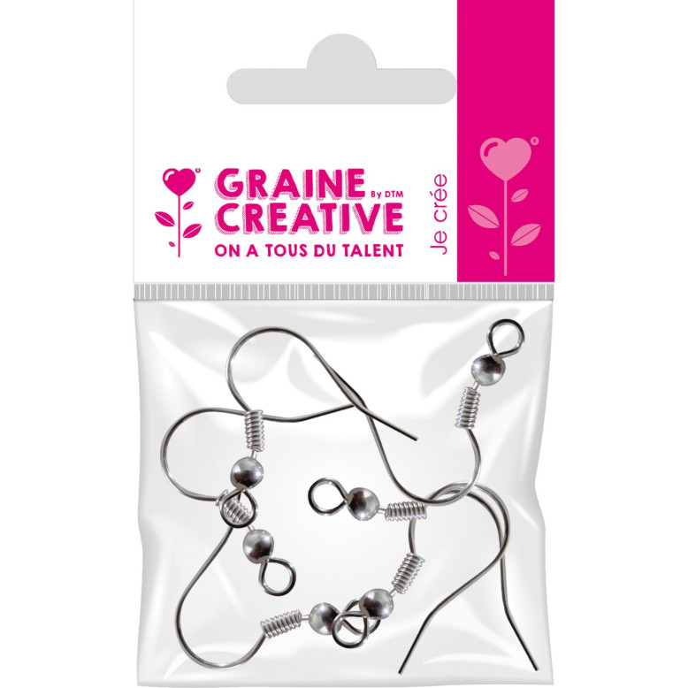 6 boucles.oreilles pendentifs coloris argent 