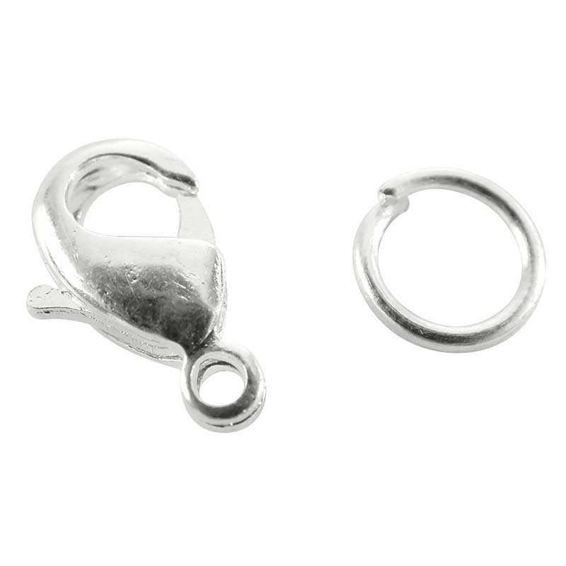 20 Fermoirs Mousquetons Argent Pour Collier Bracelet - Preciosa Neufs