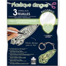 4 feuilles blanches format A4 - plastique dingue (shrink plastic) -  Horizon-creatif