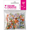 Sachet de 250 perles alphabet multicolore