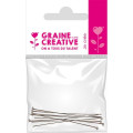 Sachet de 10 clous de jonction coloris argent long 50mm