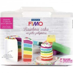Mallette cake fimo rainbow