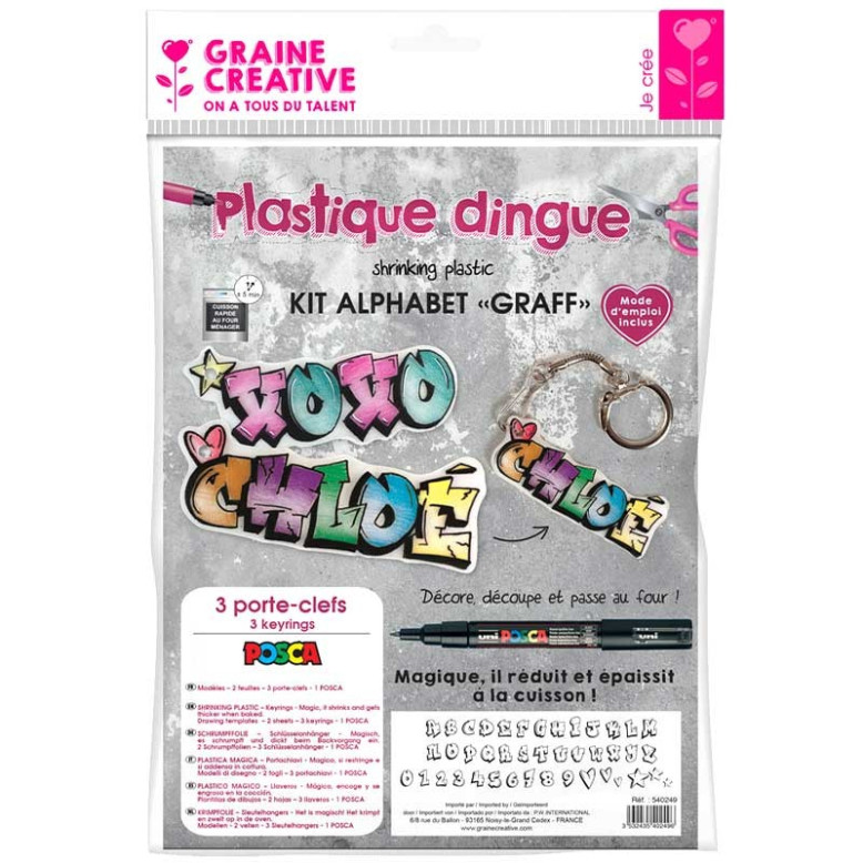 Kit plastique dingue alphabet graff Kit plastique dingue alphabet graff