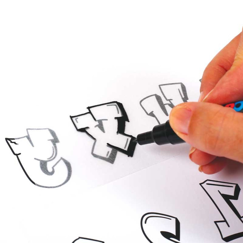 Réaliser en plastique dingue alphabet graff Réaliser en plastique dingue alphabet graff