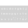 Pochoir décor 12x20 alphabet minuscule n°1 Pochoir décor 12x20 alphabet minuscule n°1