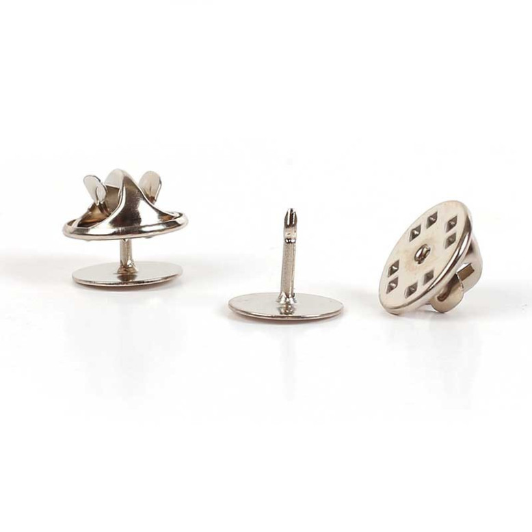 10 supports de pins argent large 10mm 10 supports de pins argent large 10mm