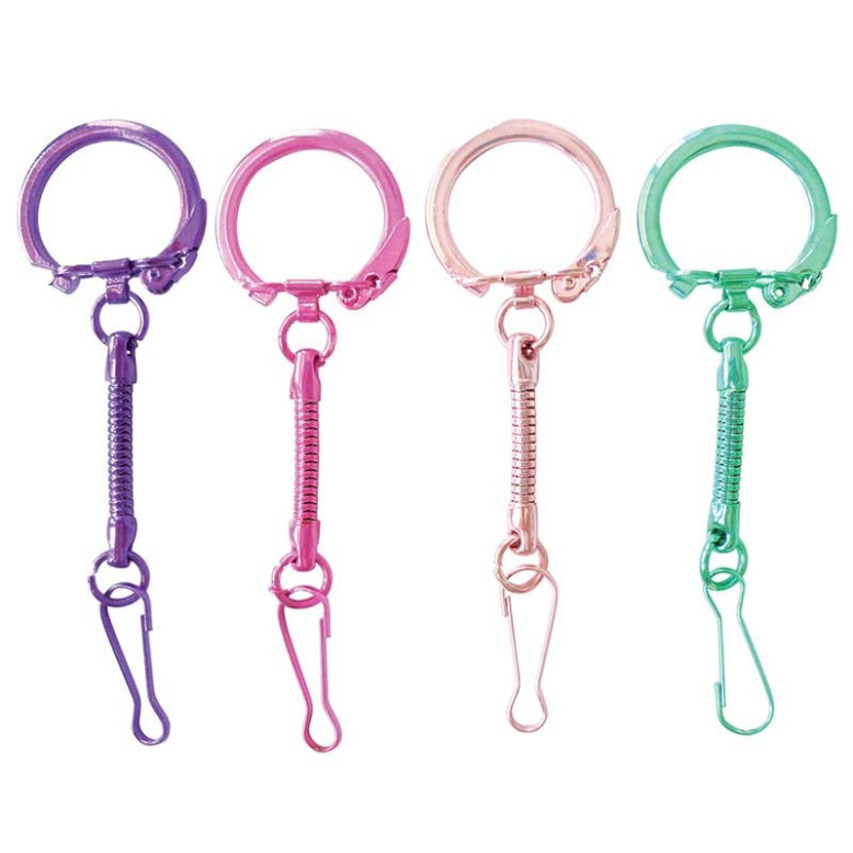 10 porte-clefs mousquetons coloris assortis 10 porte-clefs mousquetons coloris assortis