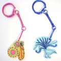 10 porte-clefs mousquetons coloris assortis