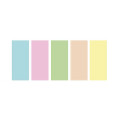 5 feuilles plastiques dingues Pastel