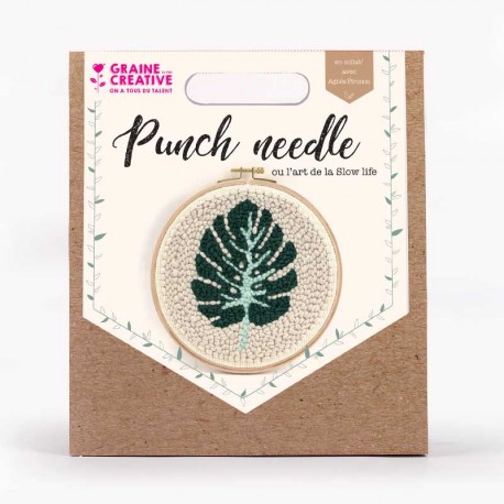 Kit punch needle feuille