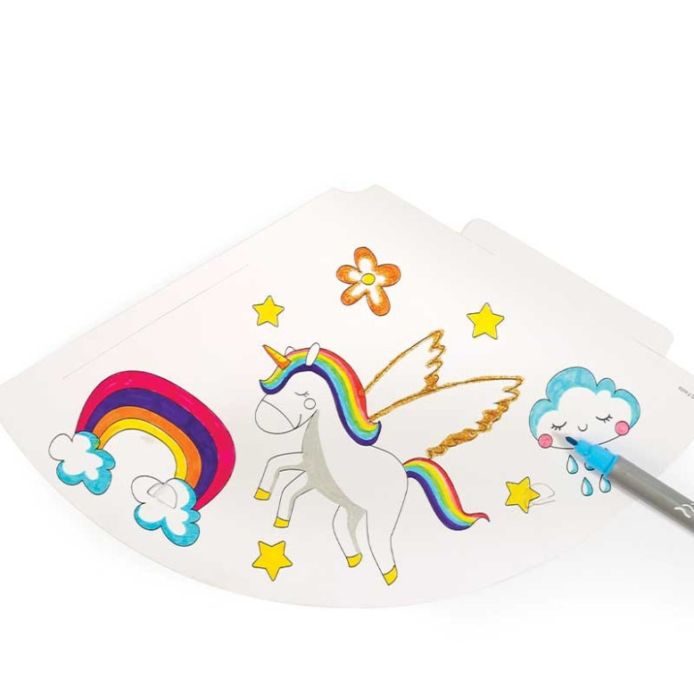  chapeaux festifs en carton à décorer x 6