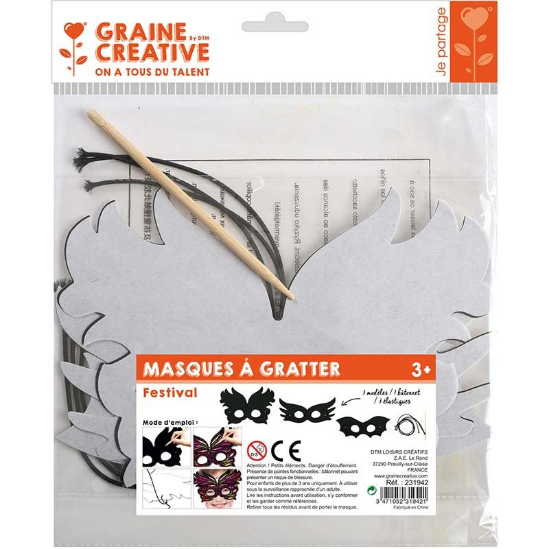 24 Masques à Gratter Enfant Bricolage - Kit Masques Super-Héros Magiques Pour Fête Anniversaire Cosplay