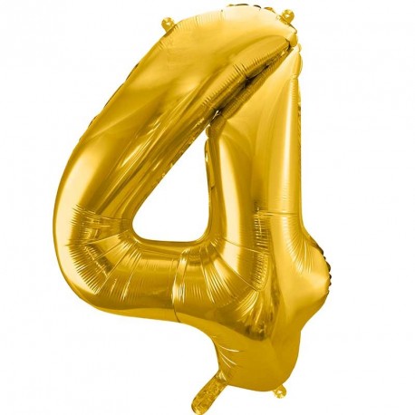Ballon Géant chiffre Or 86cm pour anniversaire ou nouvel an - Dragées  Anahita