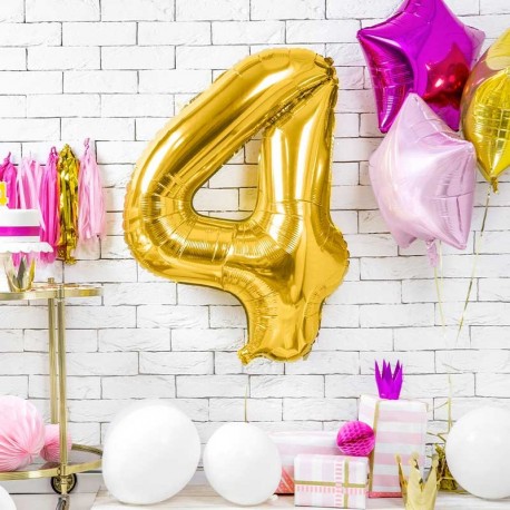 Ballon chiffre Géant Argent 86cm pour anniversaire - Dragées Anahita