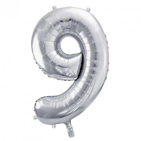 Ballon chiffre Argent 32 cm - FLOVIDA