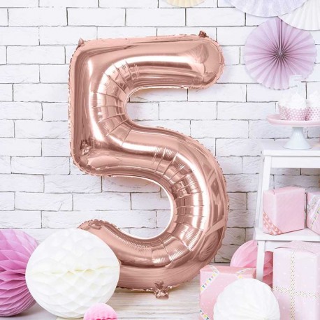 Ballon chiffre Géant Argent 86cm pour anniversaire - Dragées Anahita
