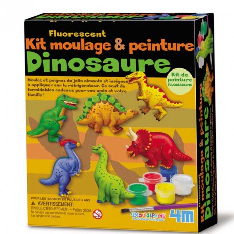 Moulage et peinture Dinosaure