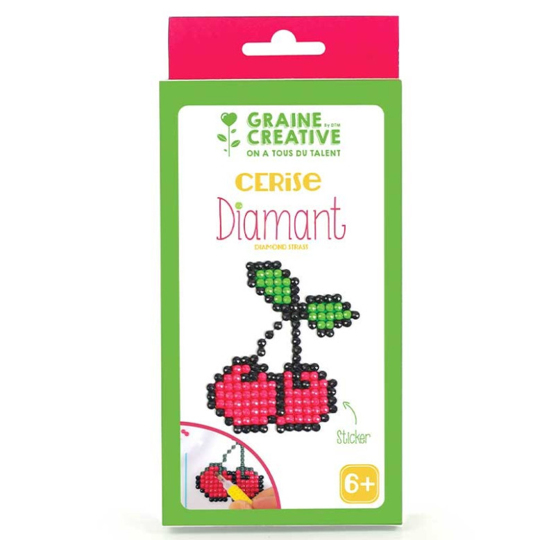 Kit Diamond Mosaïque stickers Cerise
