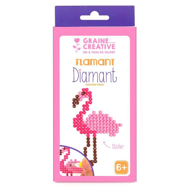 Kit diamond mosaïque stickers Flamant Rose