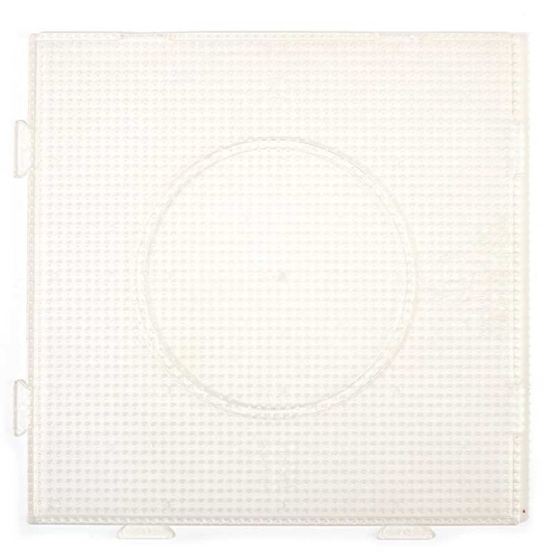 1 plaque Ronde 15cm + 1 plaque Carrée 14cm pour mini perles à repasser 1 plaque Ronde 15cm + 1 plaque Carrée 14cm pour mini perles à repasser