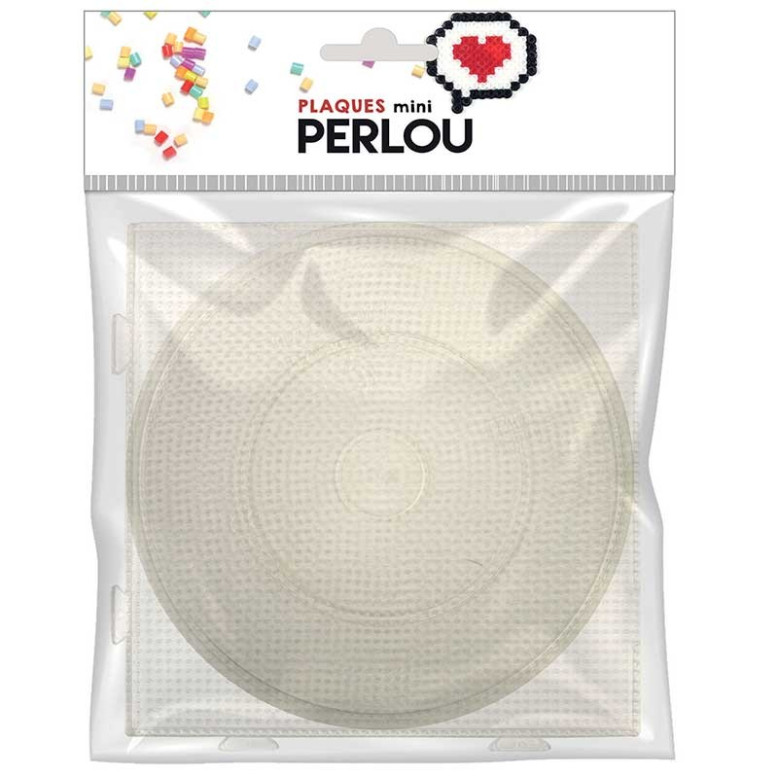 1 plaque Ronde 15cm + 1 plaque Carrée 14cm pour mini perles à repasser 1 plaque Ronde 15cm + 1 plaque Carrée 14cm pour mini perles à repasser