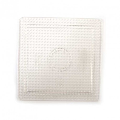 1 plaque Ronde 8,5cm + 1 plaque Carrée 8cm pour mini perles à repasser