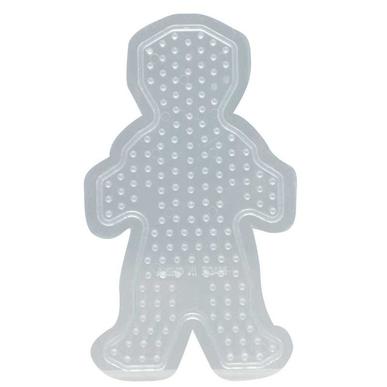 Plaque picots pour perles à repasser en forme de petit garçon Plaque picots pour perles à repasser en forme de petit garçon