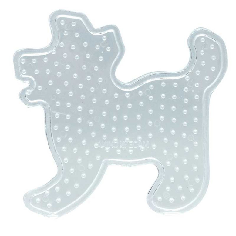 Plaque picots pour perles à repasser en forme de chien Plaque picots pour perles à repasser en forme de chien