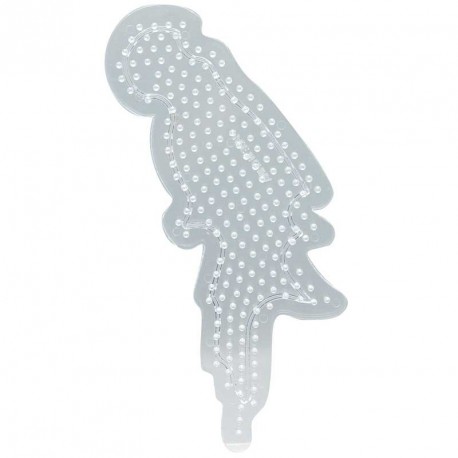 Plaque picots pour perles à repasser en forme de péroquet