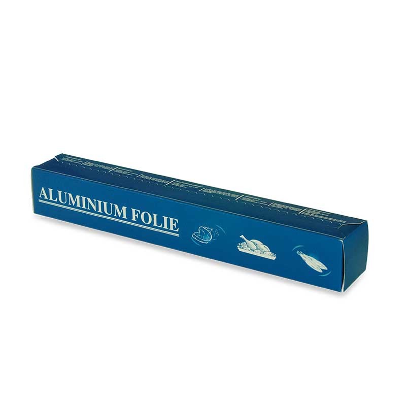 Papier d'aluminium Domestique, Dimension de 16, 30 o 50 m, Largeur 30 cm, Étui avec Scie à Découper, Antiadhésif