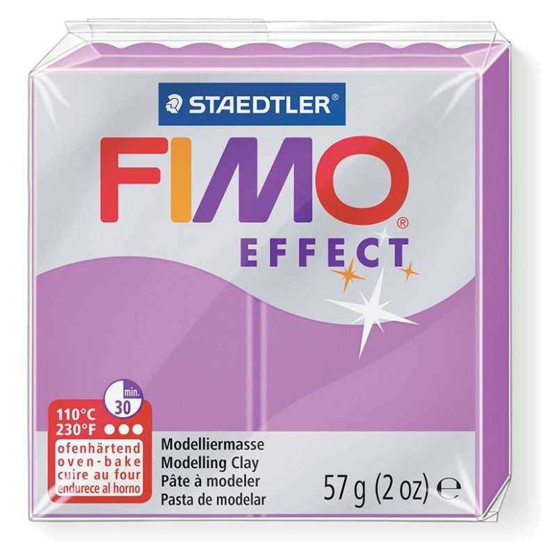 Pâte Fimo Effet Néon fluo couleur violette