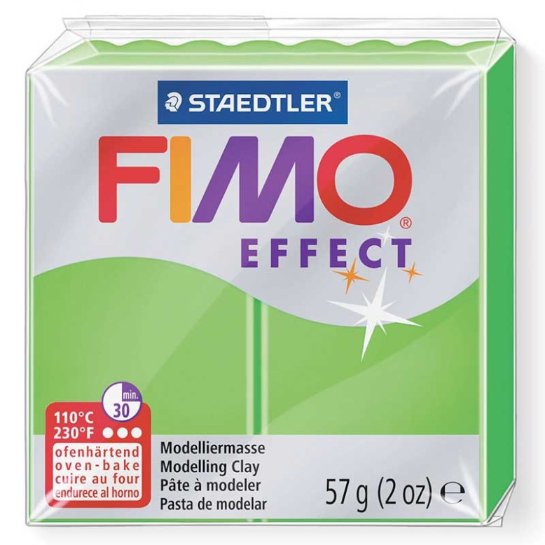 Pâte Fimo Effet Néon fluo couleur verte