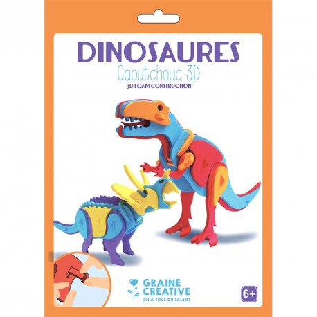 Kit caoutchouc 3D Dinosaures