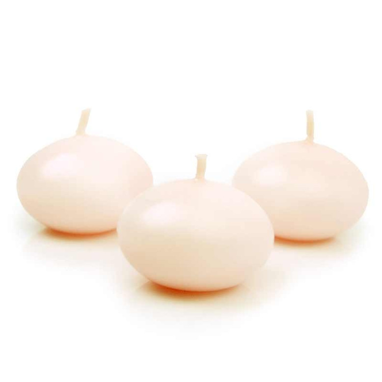 50 Bougies flottantes Ivoires