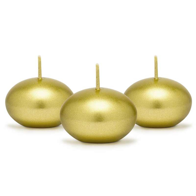 50 Bougies flottantes Or 50 Bougies flottantes Or