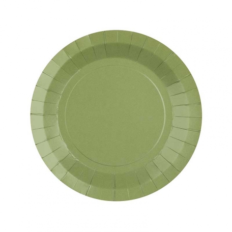 Petite assiette en carton Olive biodégradable