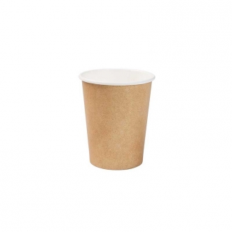 100 petits gobelets à café en carton kraft 10/12 cl