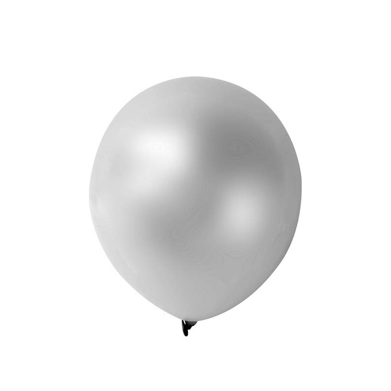 Ballons-Argenté Métallisé-Lot De 10 – La Boite à Dragées