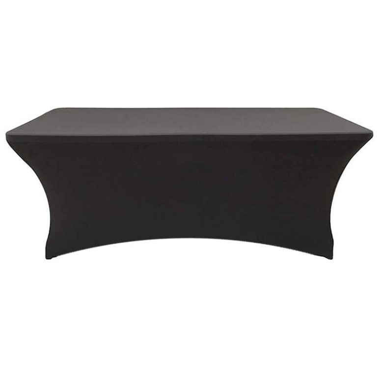 Nappe Lycra buffet ouverte noire Nappe Lycra buffet ouverte noire