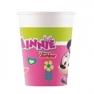 8 Gobelets Minnie 20 cl pratiques et indispensables pour servir les boissons fraîches.