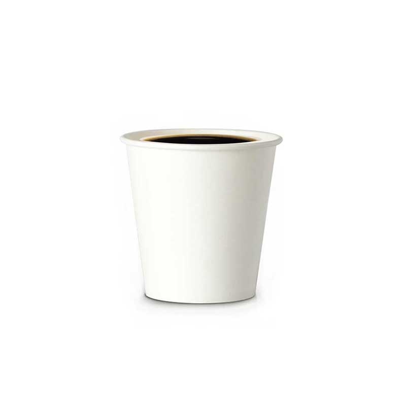 Gobelets Tasses Café Kraft et Blanc 12cl x25