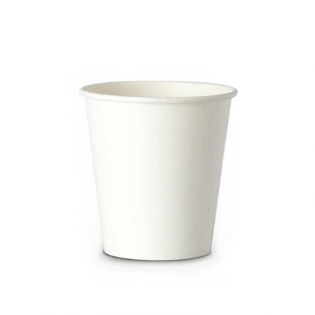 100 gobelets à café blanc en carton
