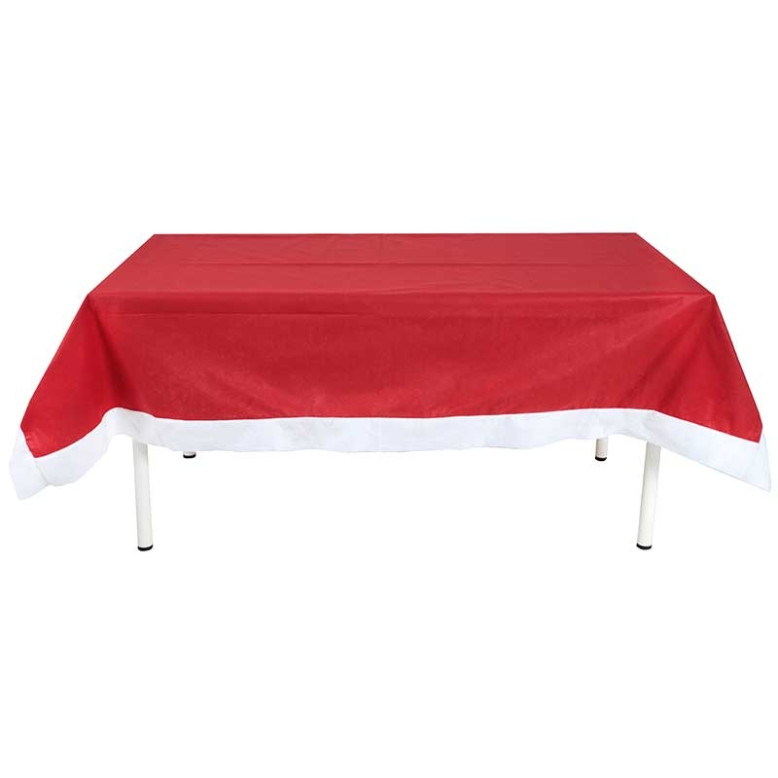 Nappe De Noël Rectangulaire 140x200cm - Imperméable Et Anti-Tache Pour Table De Fête