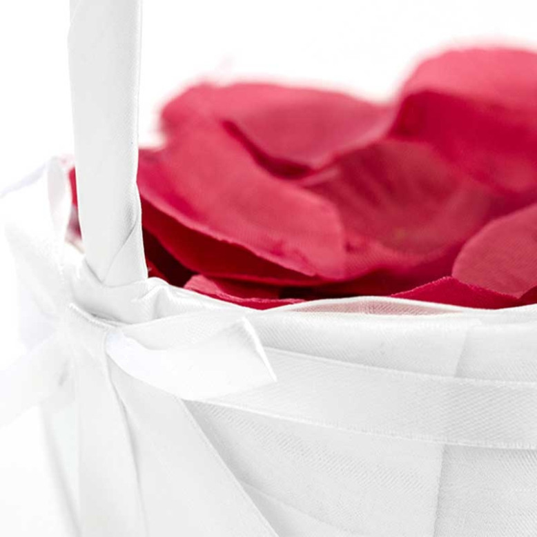 Panier mariage blanc satin Panier mariage blanc satin